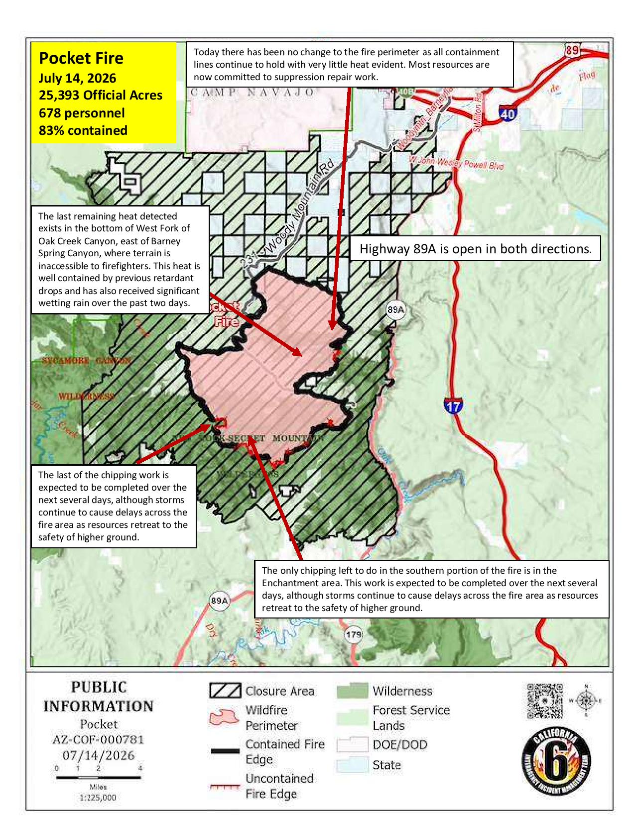 Pocket FIre Activity Map 07/14/2026