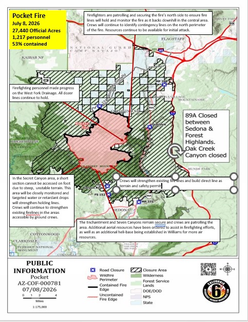 Pocket Fire Activity Map 07-08-2026