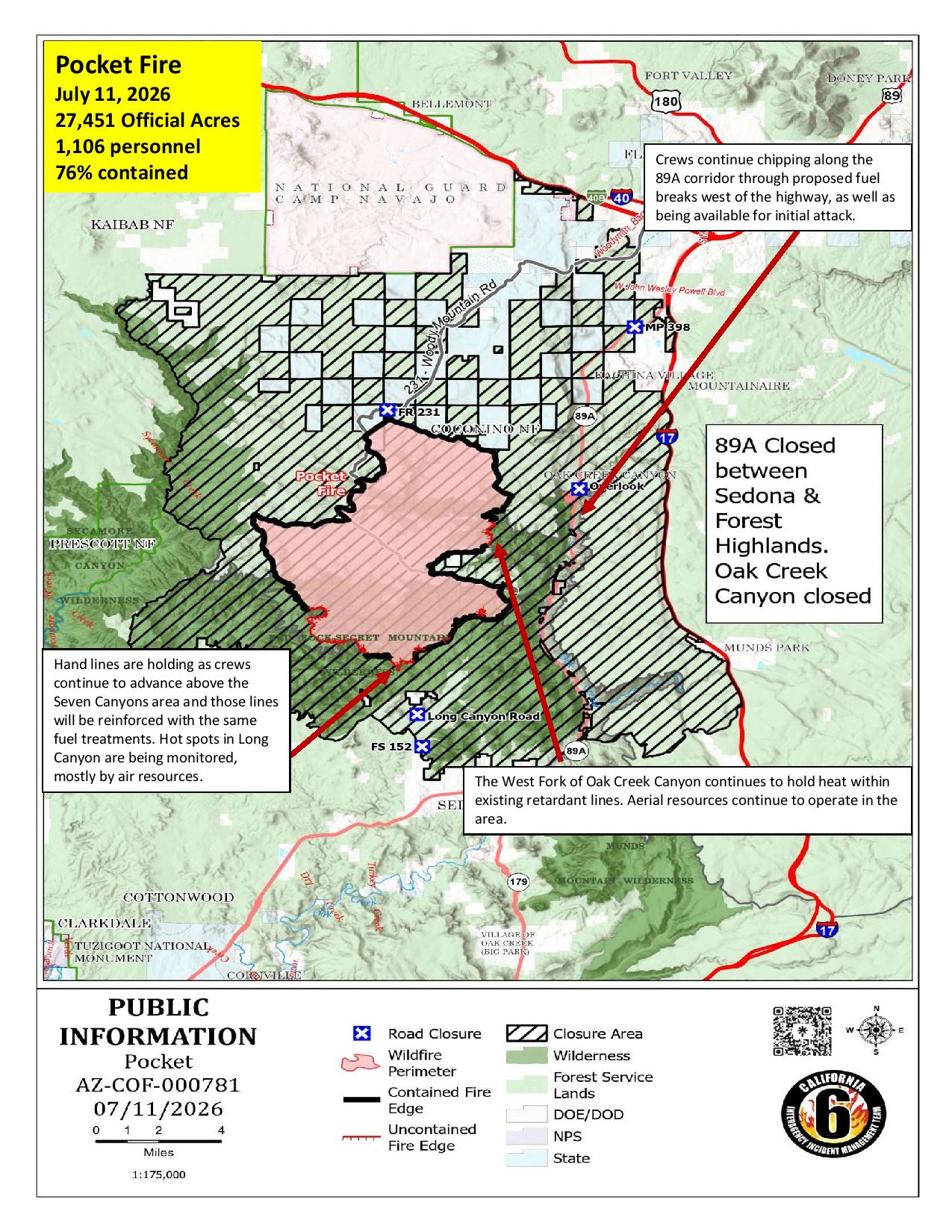 Pocket Fire Activity Map 07-11-2026