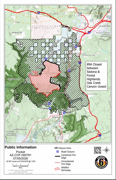 Pocket Fire PIO Map for July 5, 2026