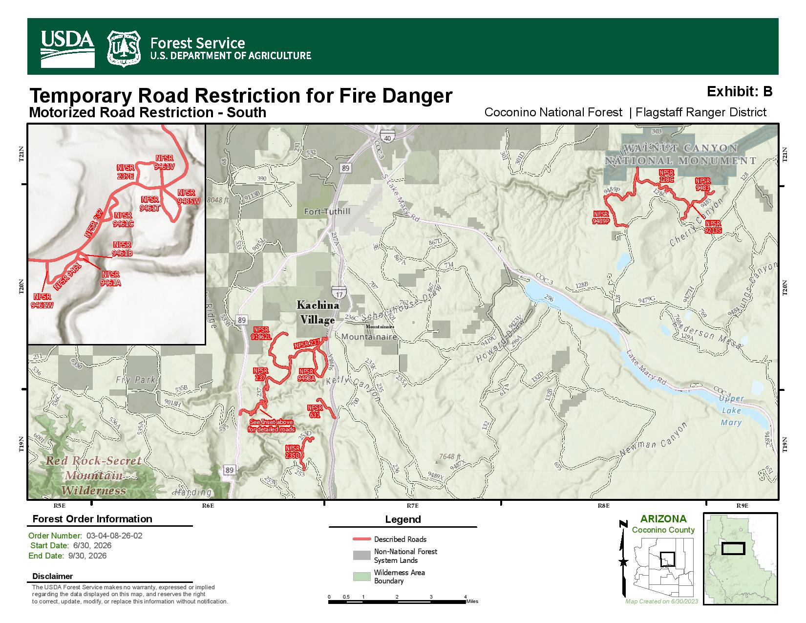 Road Restrictions Map B 07/15/2026