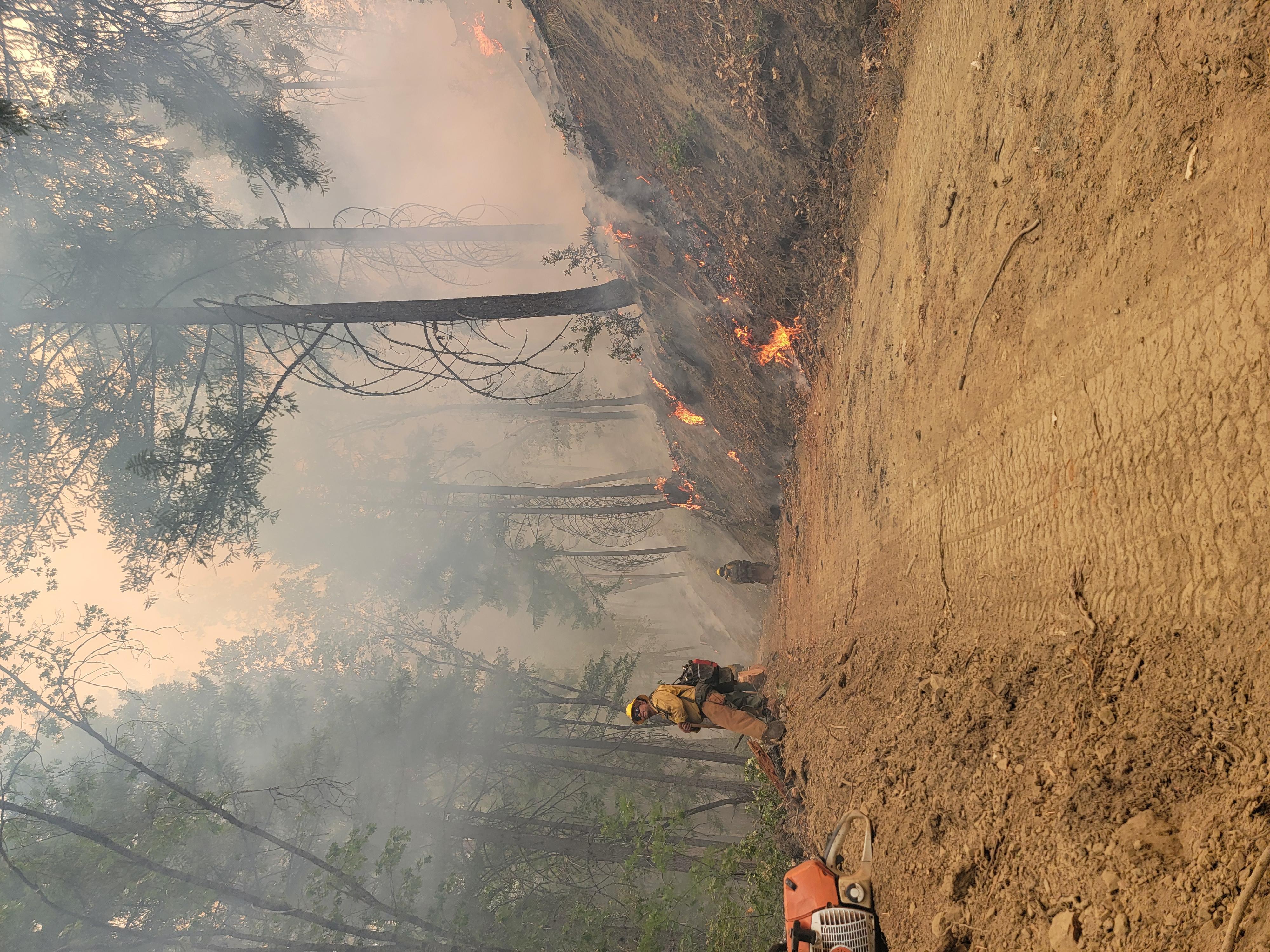 Crews with the River Complex's Division Poppa perform burn-out operations.