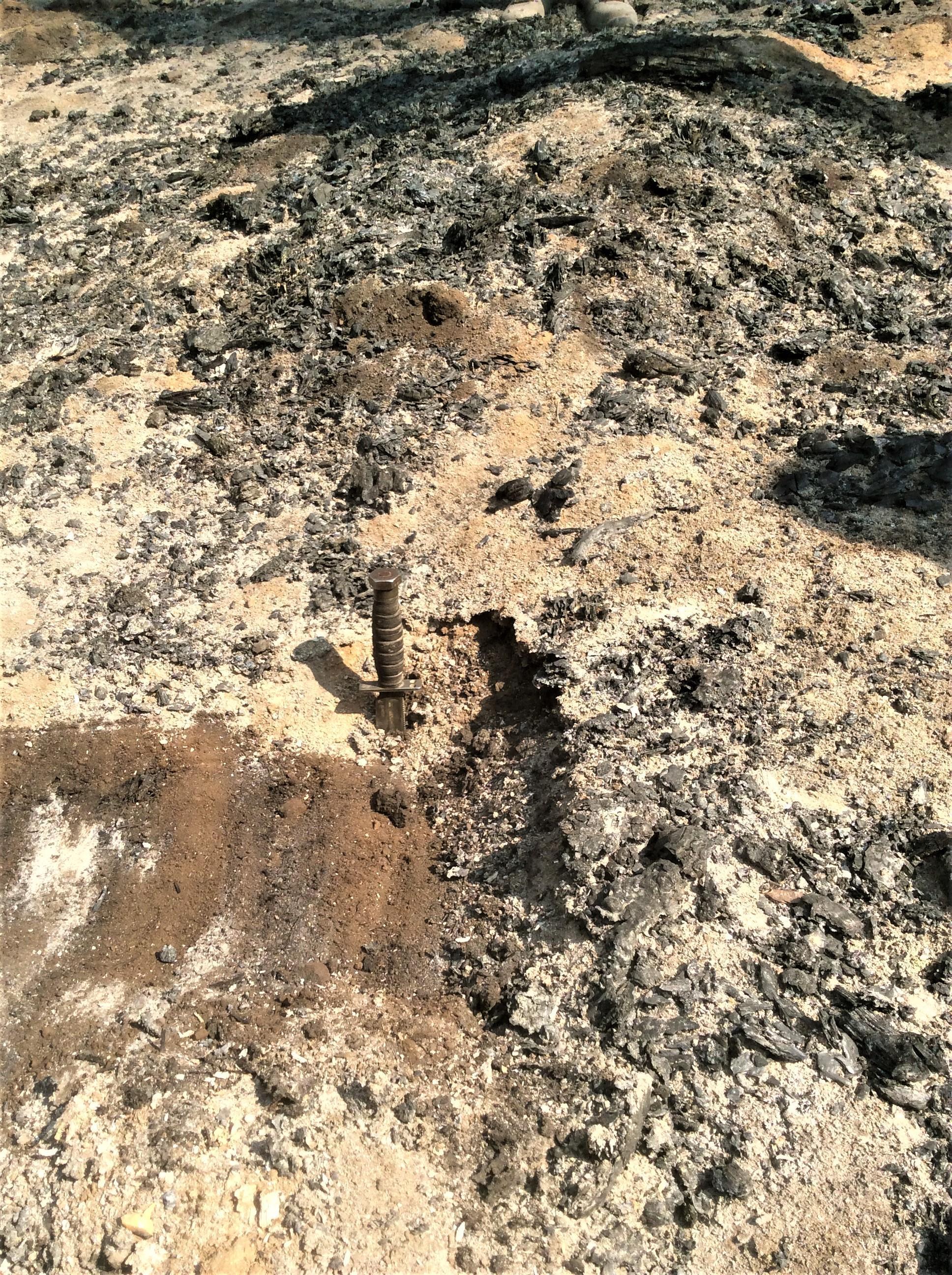 High Soil Burn Severity in Caldor Fire Photo showing High Soil Burn Severity Conditions in the Eastside of the Caldor Burned Area