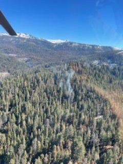 Aerial view of southwest portion of the fire 10/28
