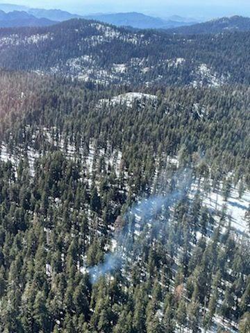 Aerial view of southwest portion of the fire 10/28
