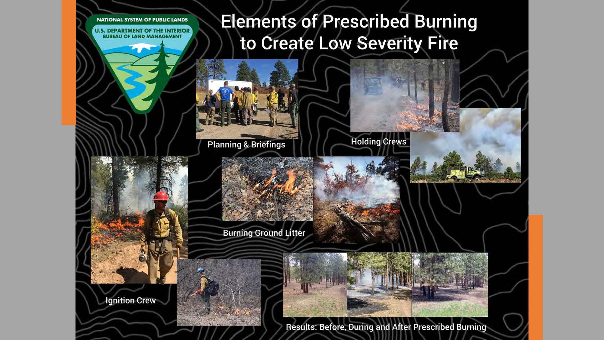 Elements of RX burning:  Create Low Severity Fire