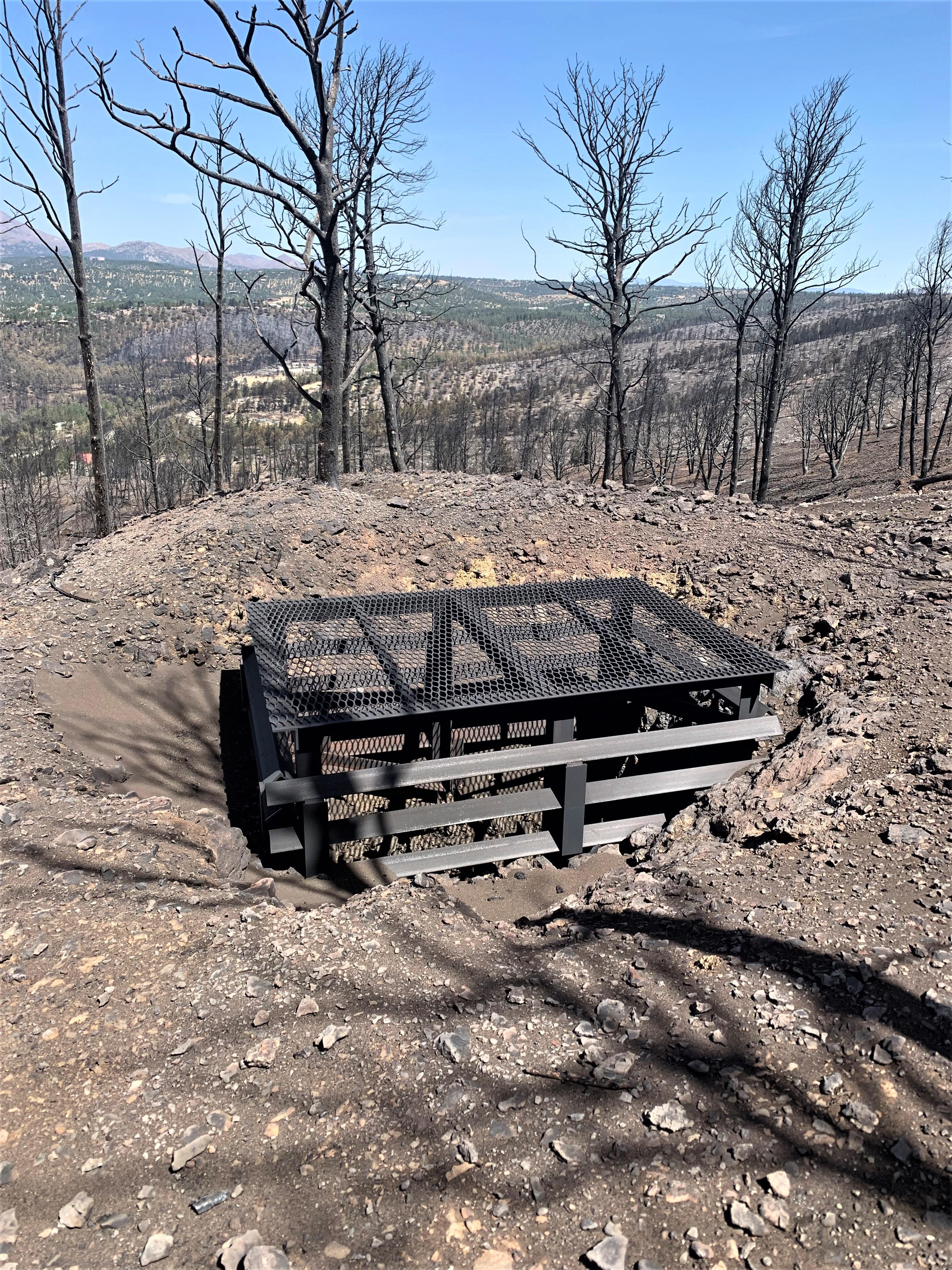 Image showing Gated Mine in McBride Burned Area