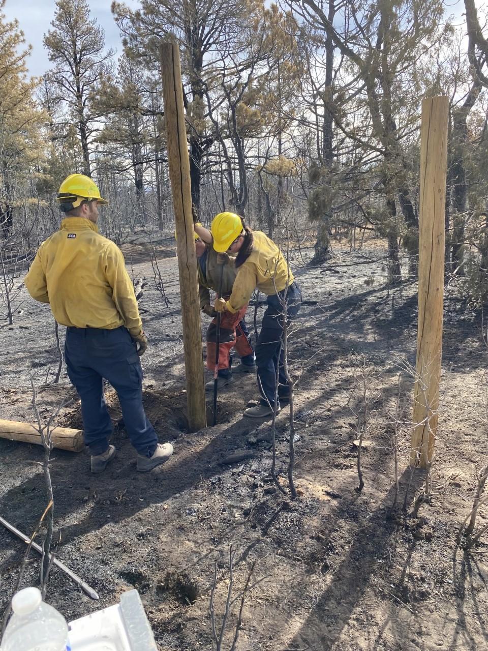 Fire crews repair fence lines on public and private land