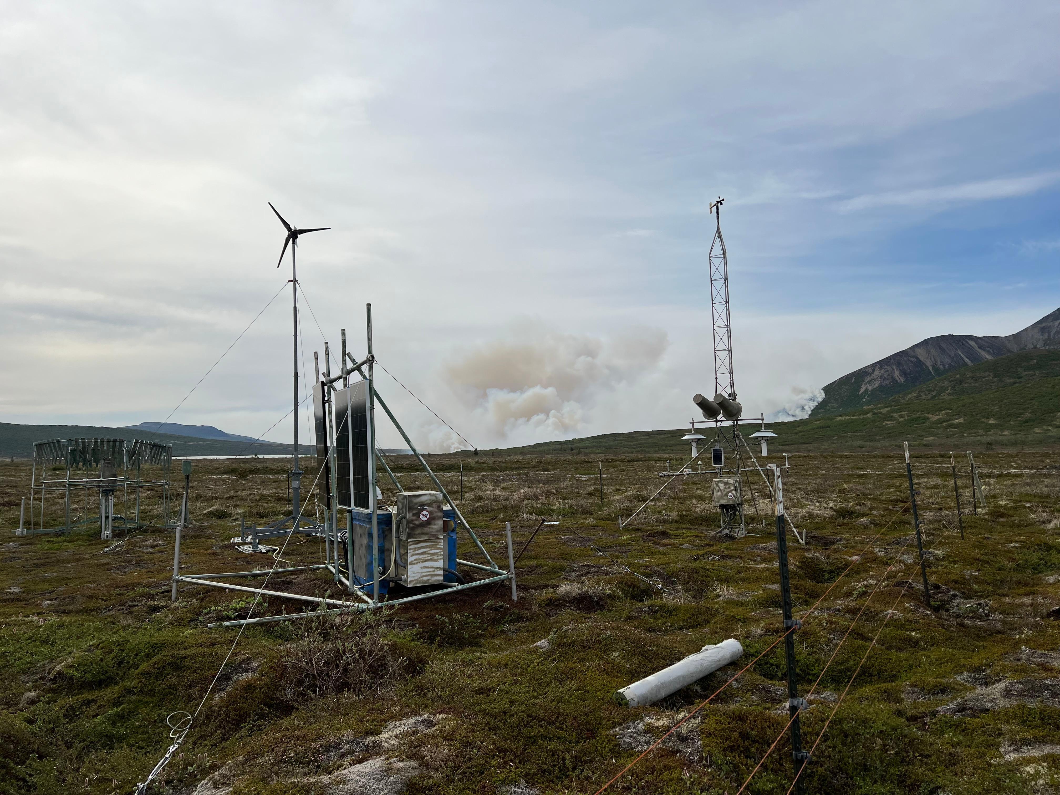 A Remote Automated Weather System (RAWS) in tundra