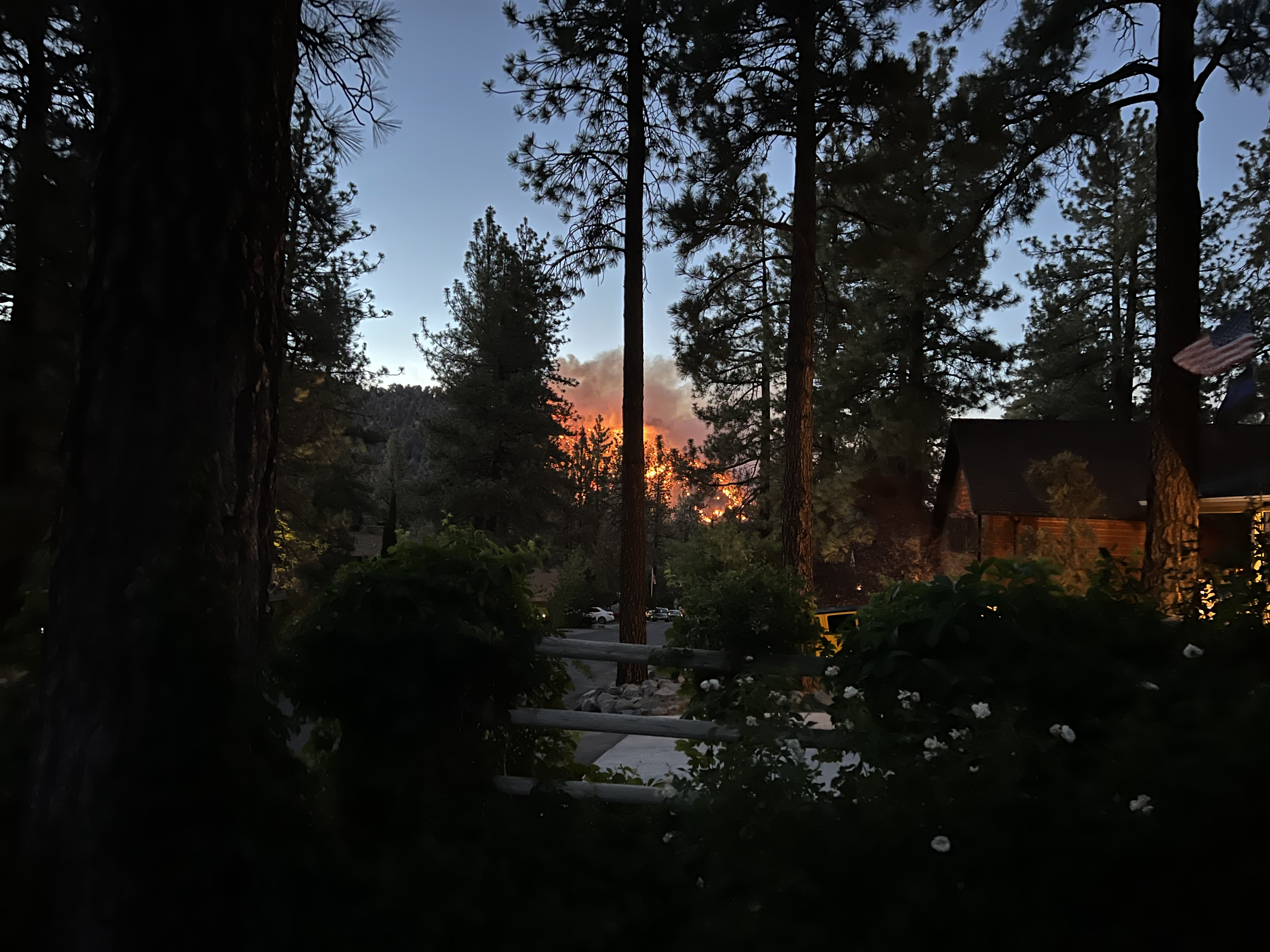 The Sheep Fire from Wrightwood, CA. 6/11/22