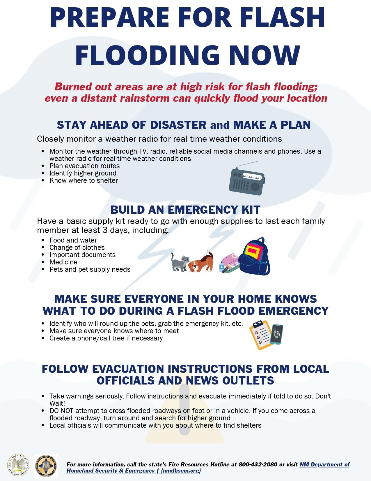 Prepare for Flash Flooding Now Flyer