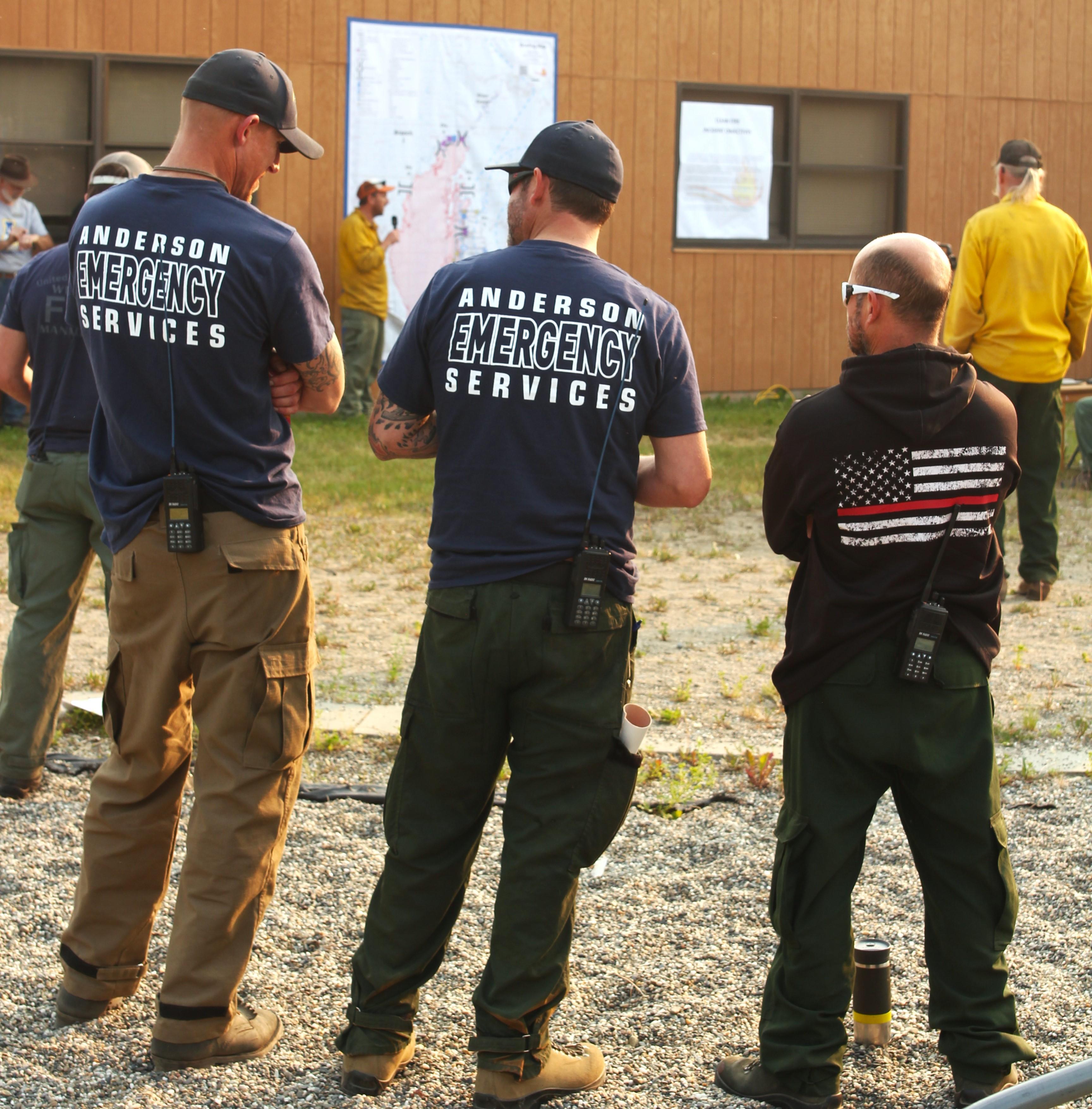 Anderson Emergency Services at Clear Fire Briefing on July 4, 2022