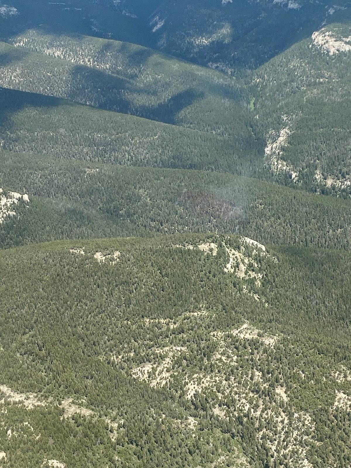 aerial shot of fire on day 2