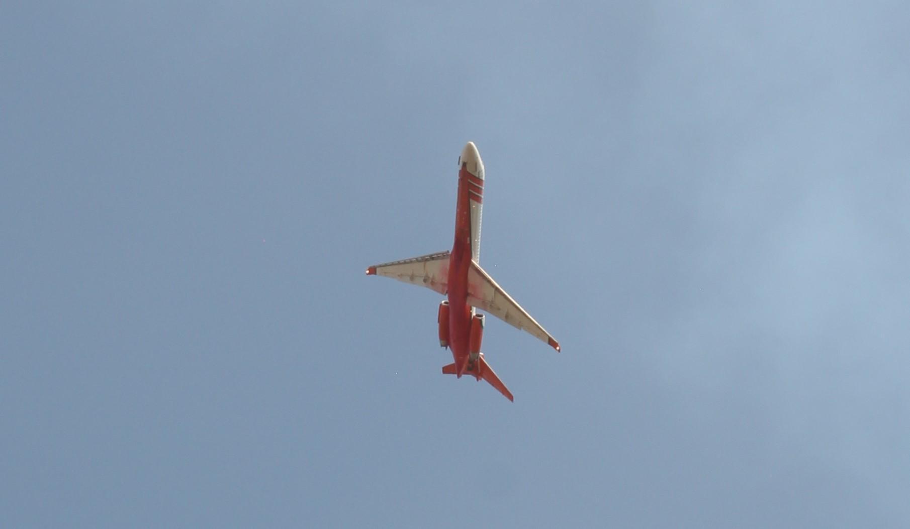 Very Large Air Tanker over the Chalk Mountain Fire