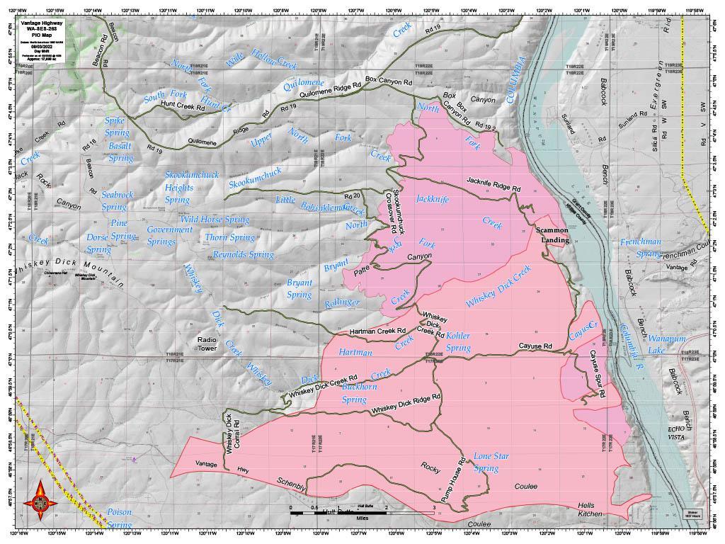 The fire area from Aug 3, 2022