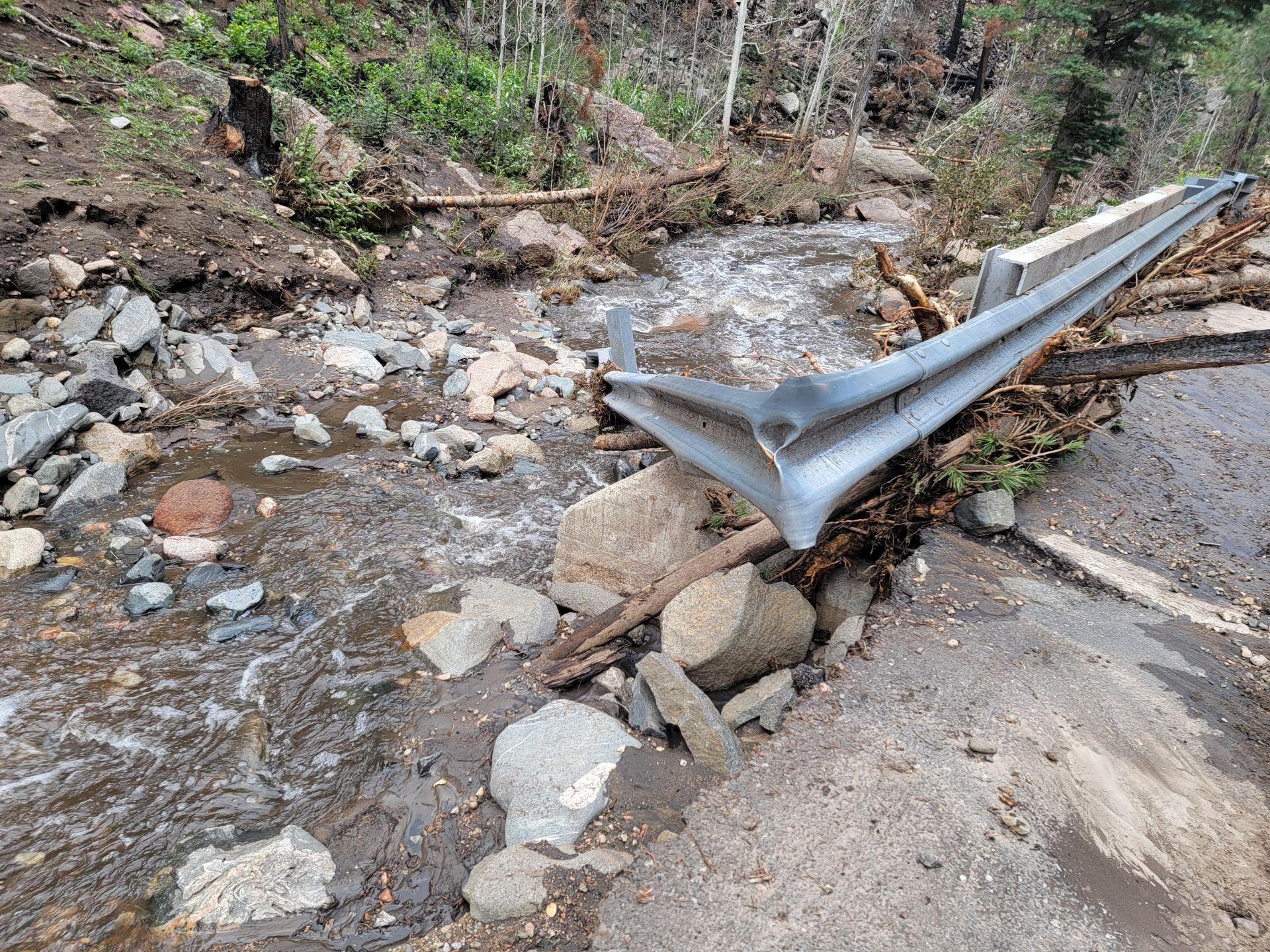 Gallinas Creek (Road 263) Damage 8-4-22