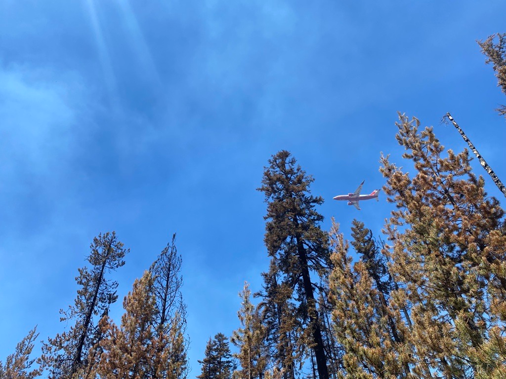 Windigo Fire. Forest Road 60. Image 8. Air Support. 8/5/2022