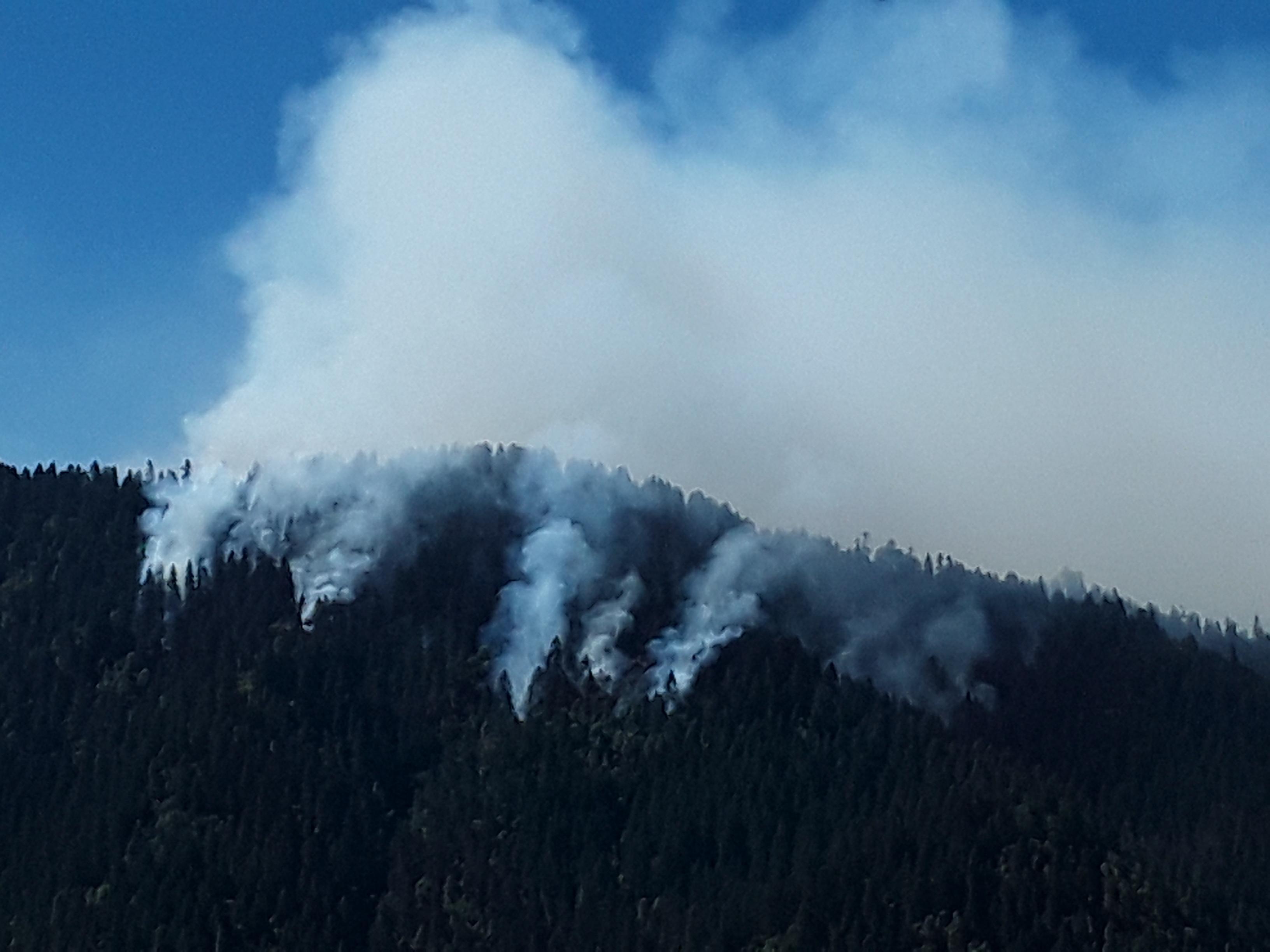 Rum Creek Fire early on August 20, 2022