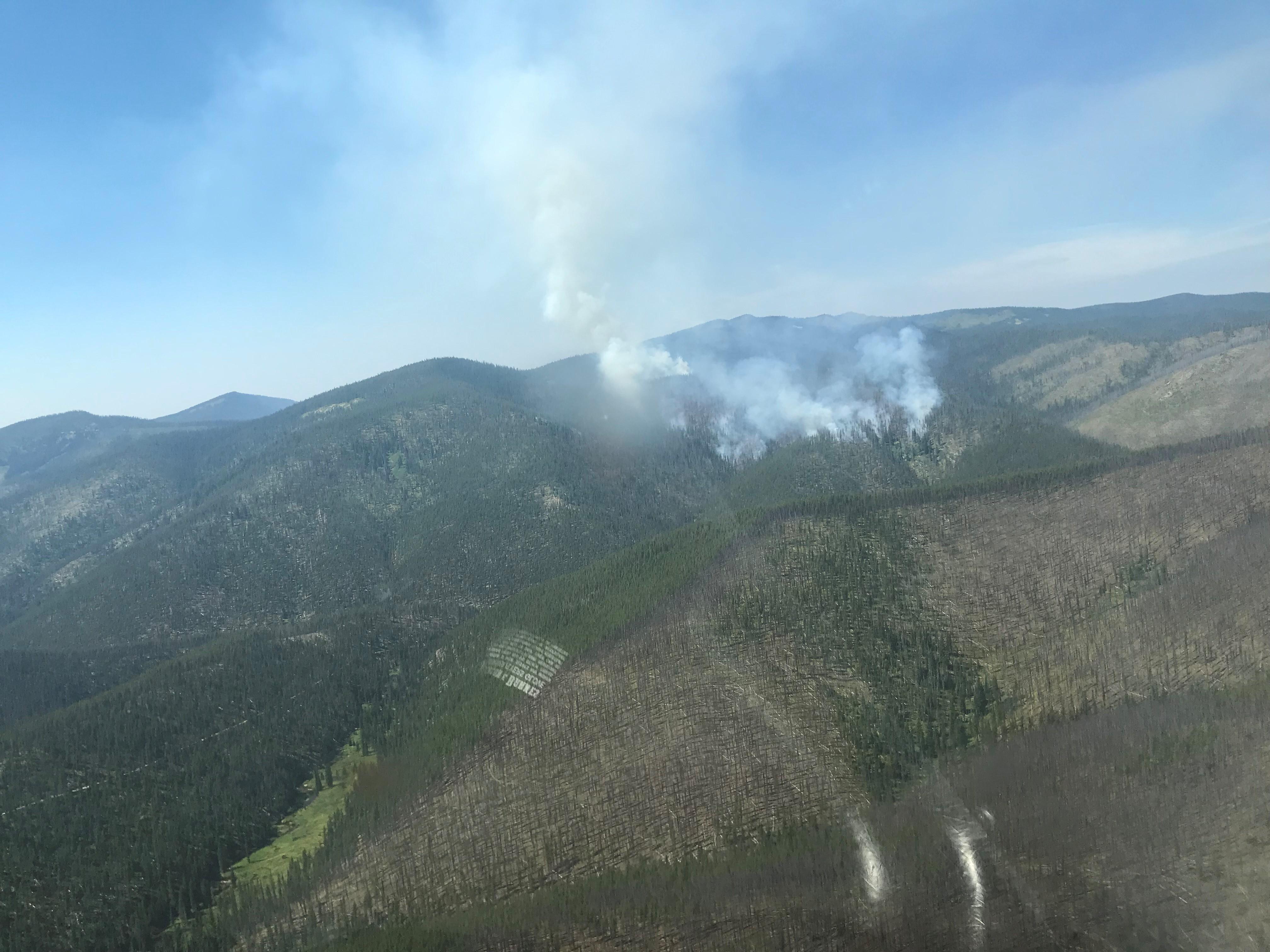 Aerial view of Blackburn Fire 8/19/22