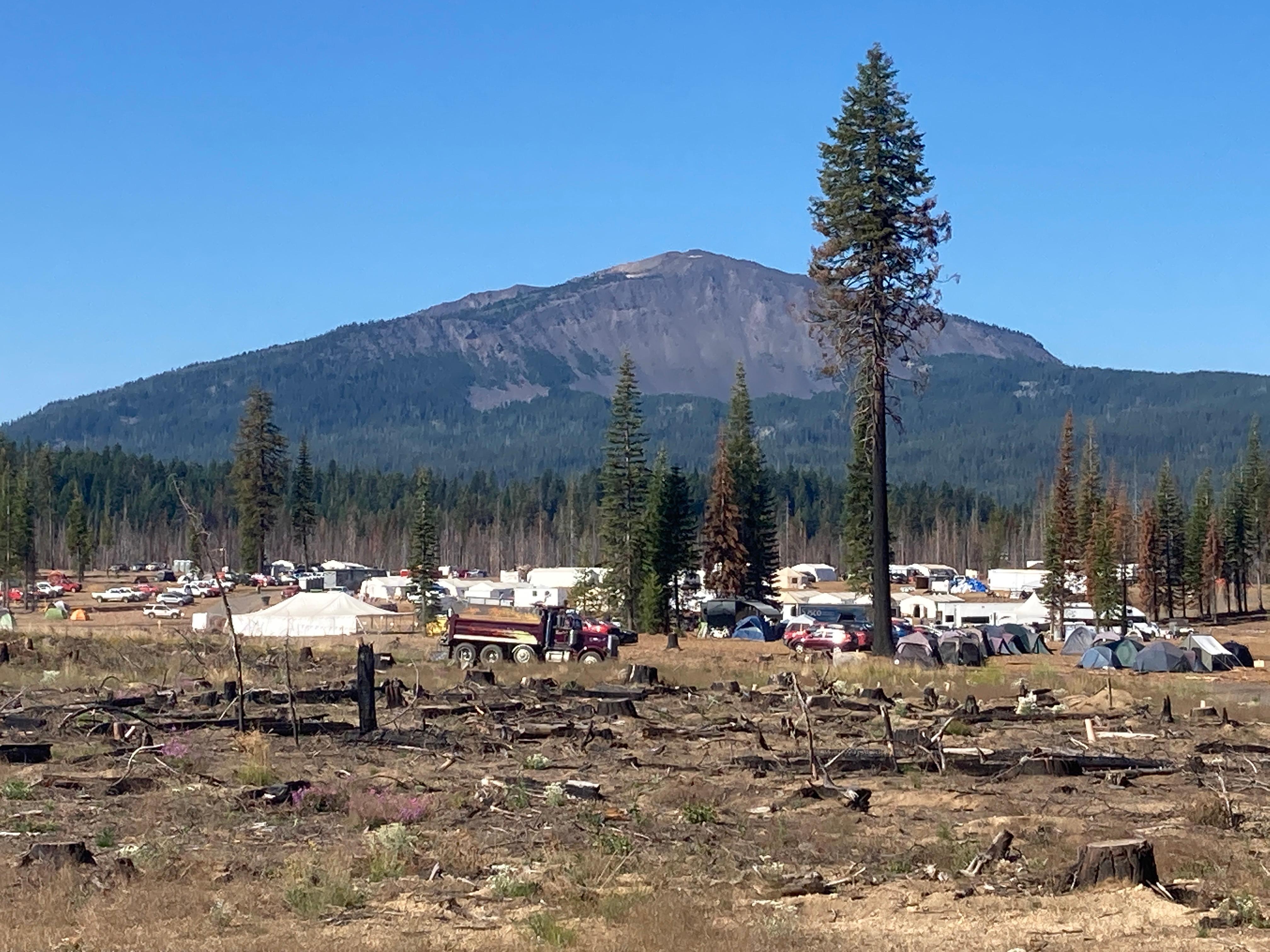 Fire Camp near Diamond Lake Oregon