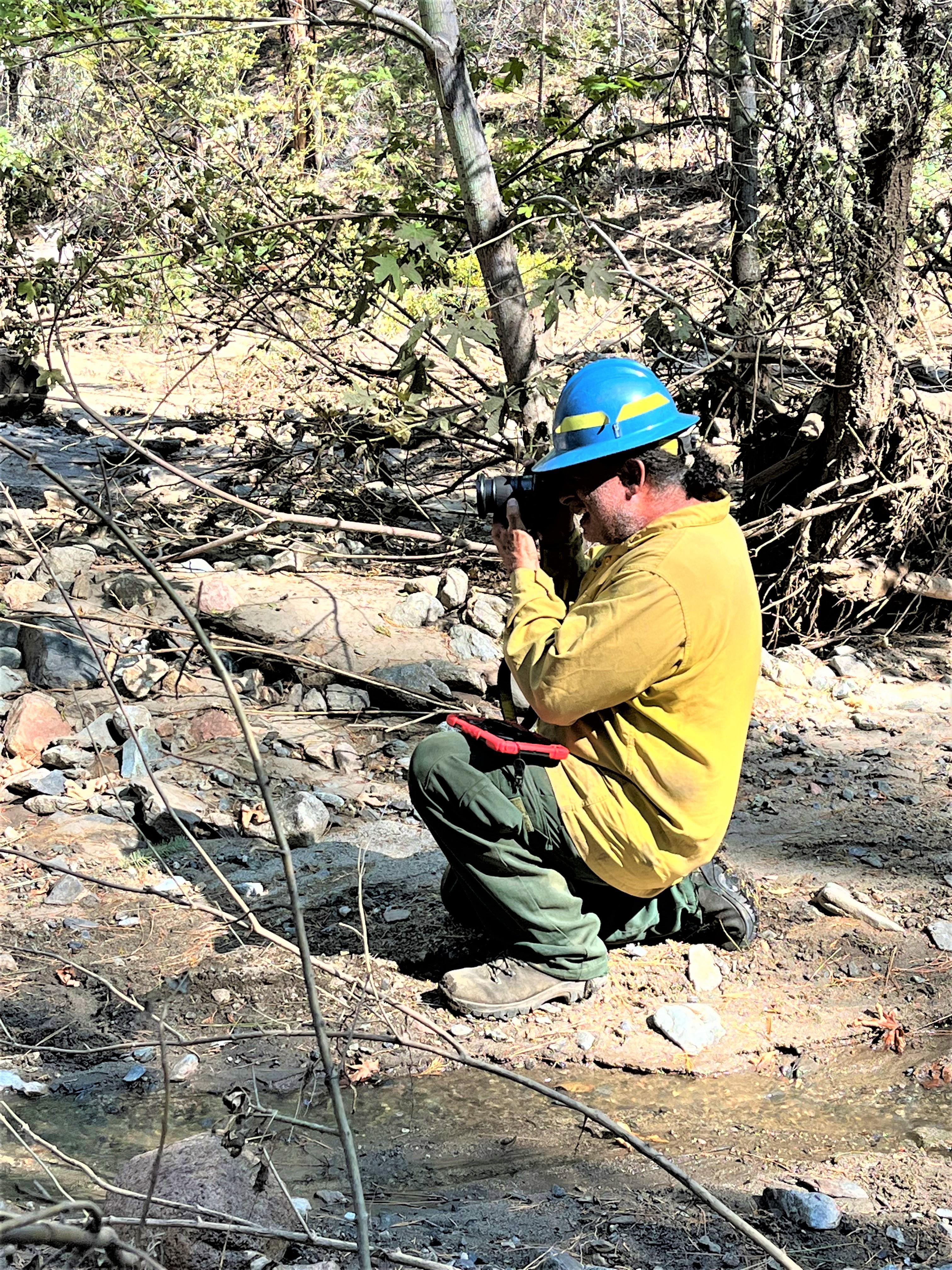 Image showing BAER assessing McKinney burned area