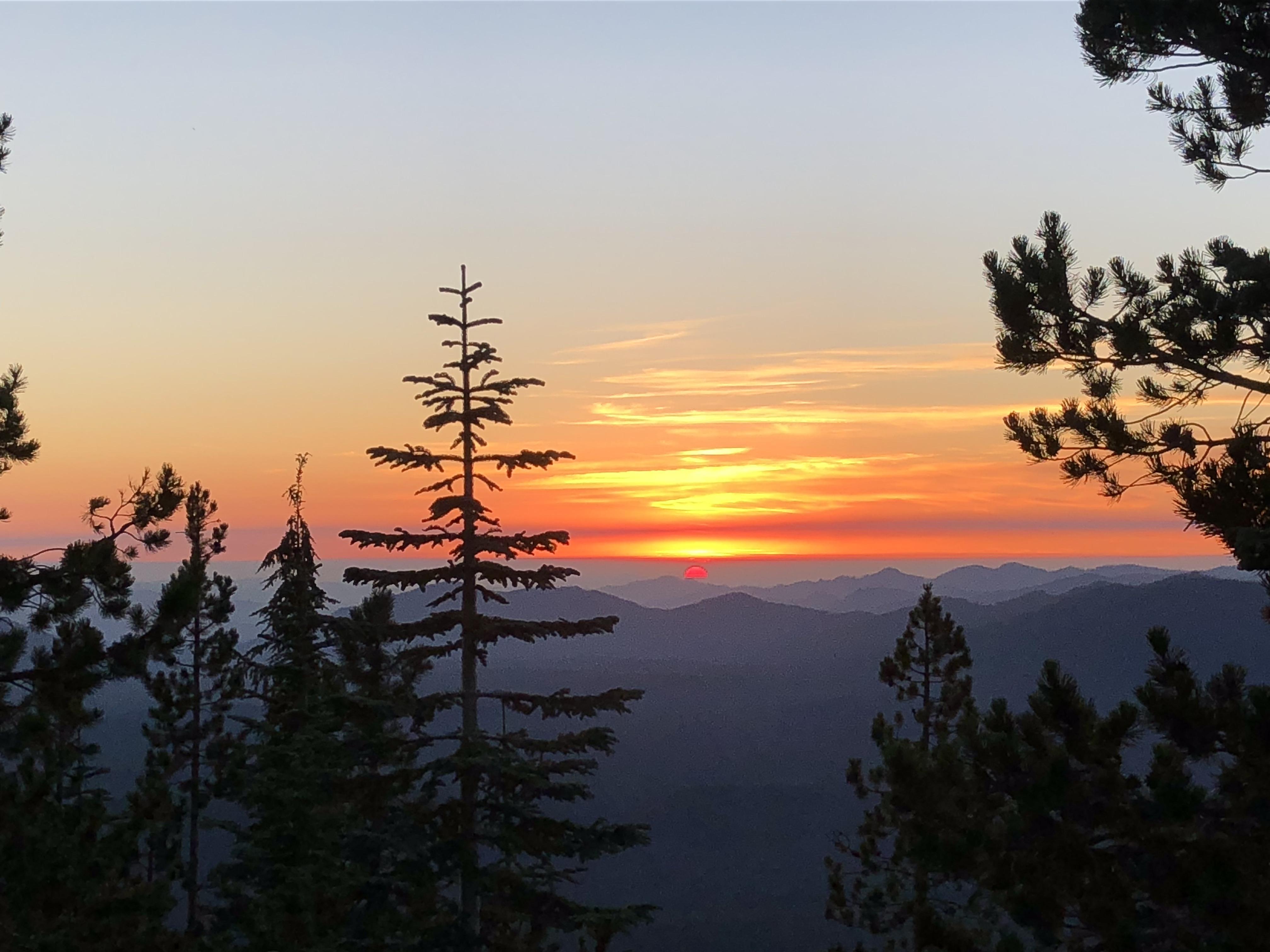 Sunset view from Cinnamon Butte