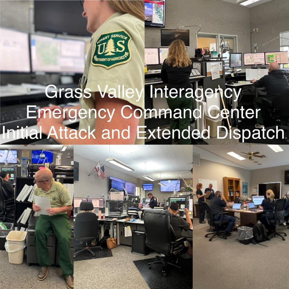 Tahoe National Forest Dispatchers at the Grass Valley Interagency Emergency Command Center
