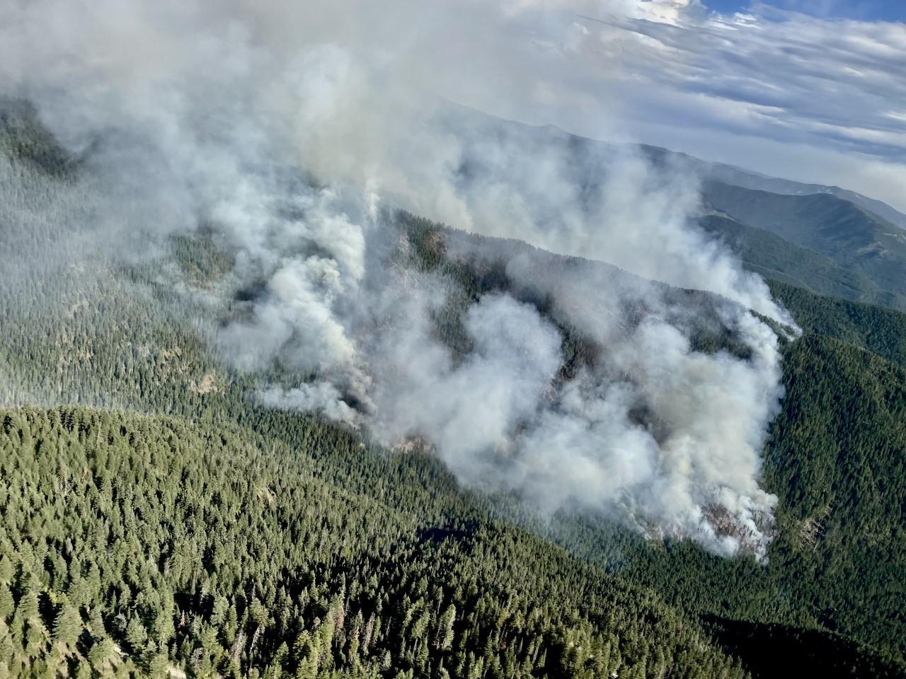 Aerial View of the Government Fire 9.7.2022