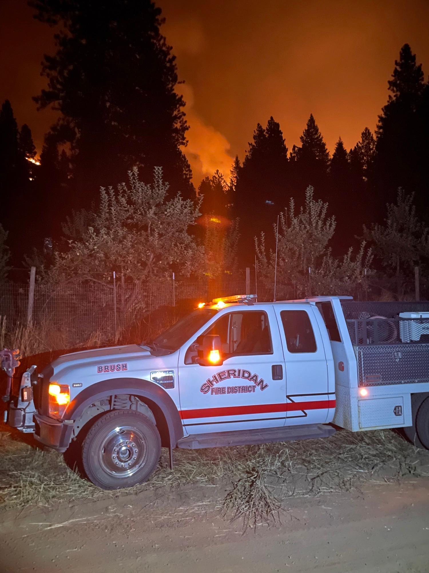 Double Creek Fire Night Operations - 09/08/2022