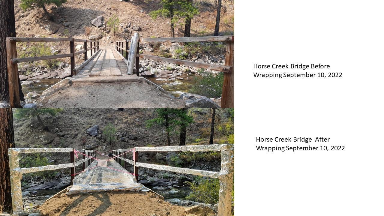 Wrapping of the Horse Creek Bridge
