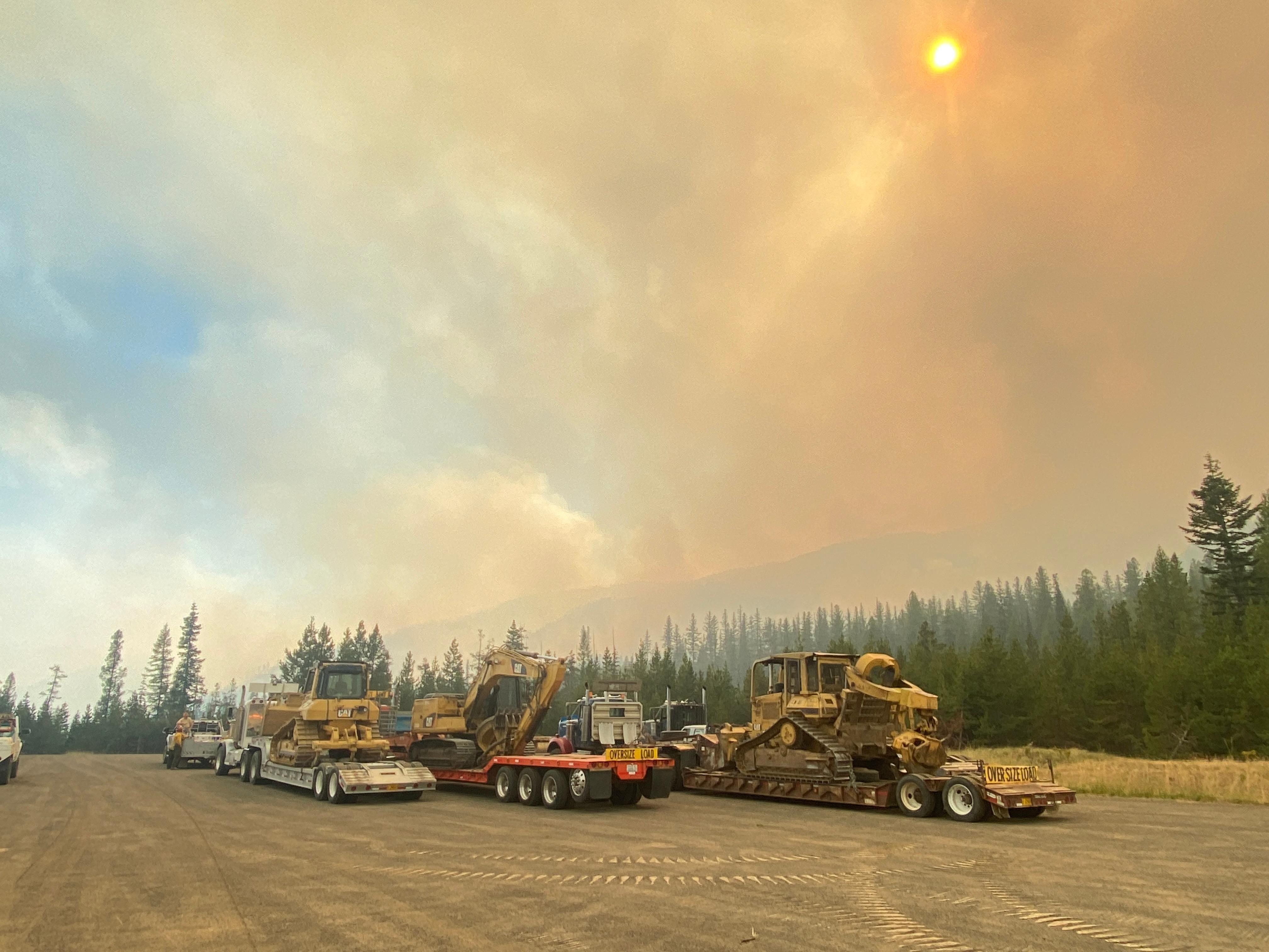 Nebo Fire staging area 9/6/22