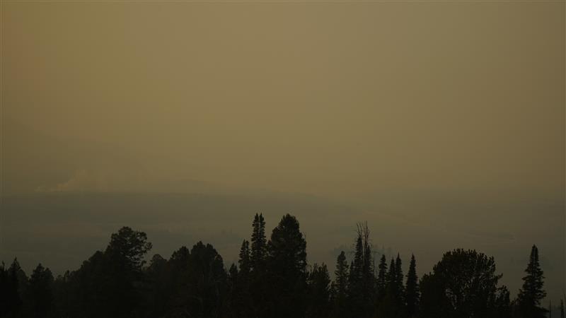 smoky conditions seen from Galena Summit