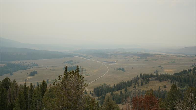 heavy smoke seen in afternoon from Galena summit, 9/12