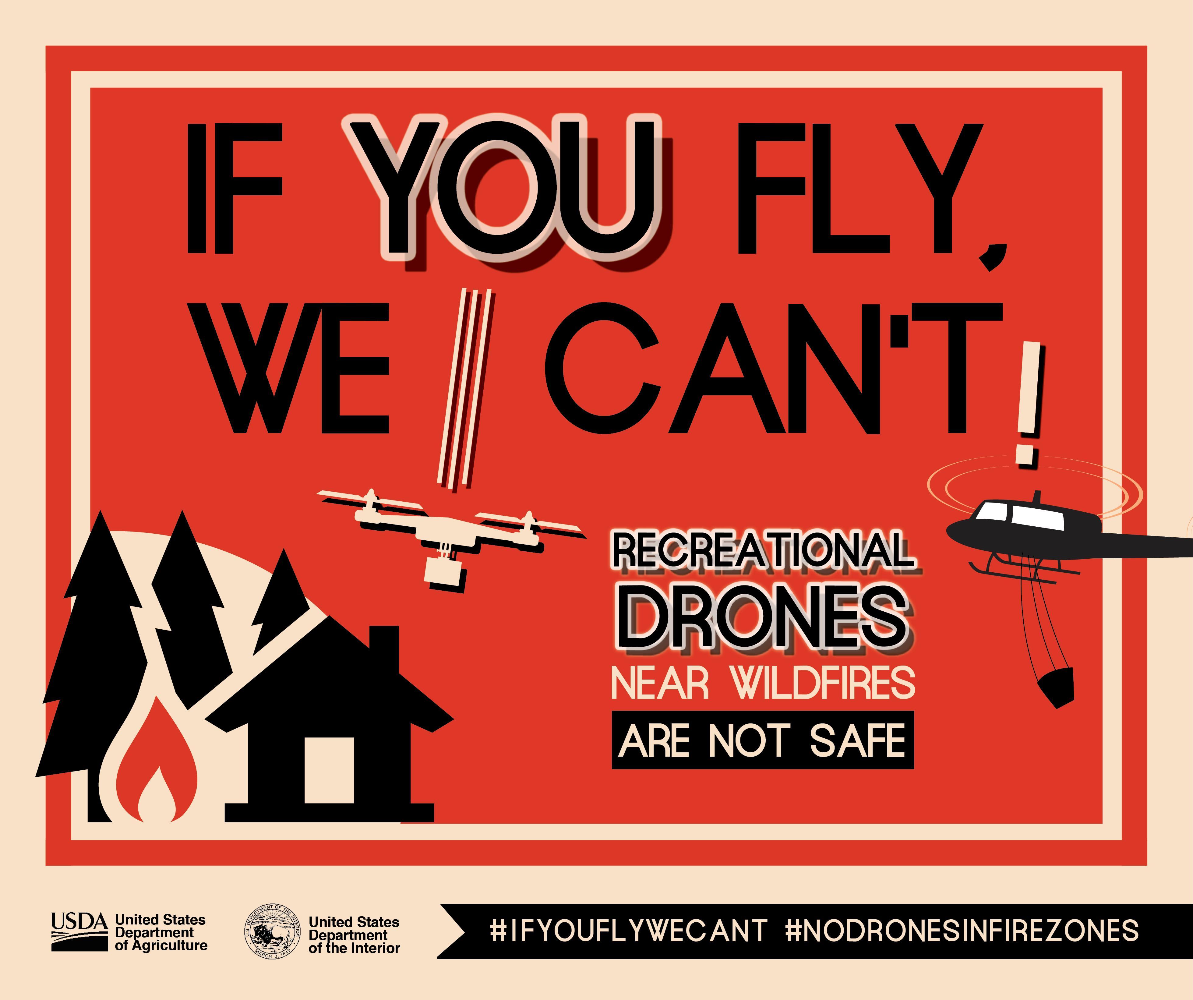 drone incursion warning poster