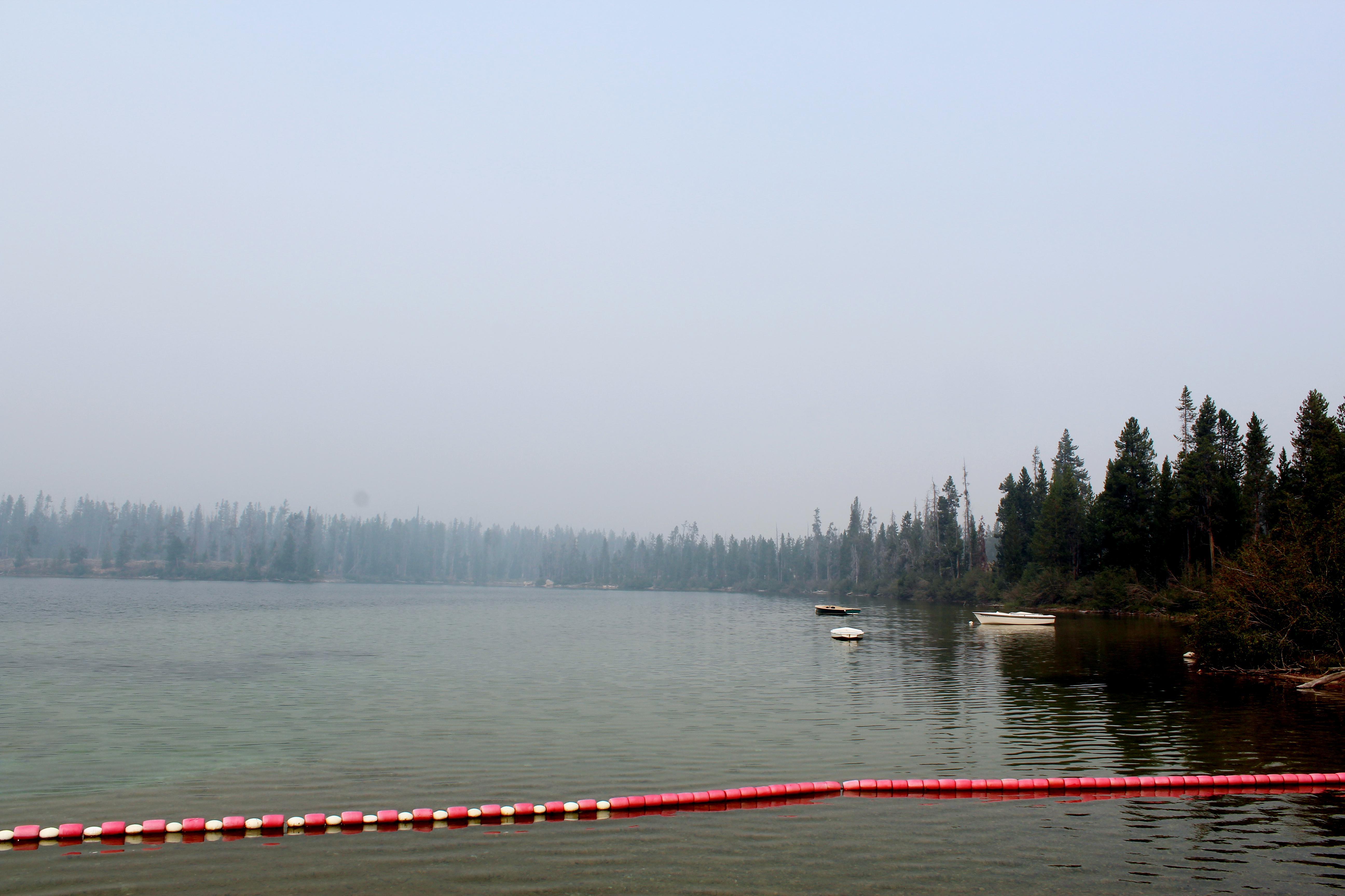 lake and smoke veiw at camp perkins, 9/12