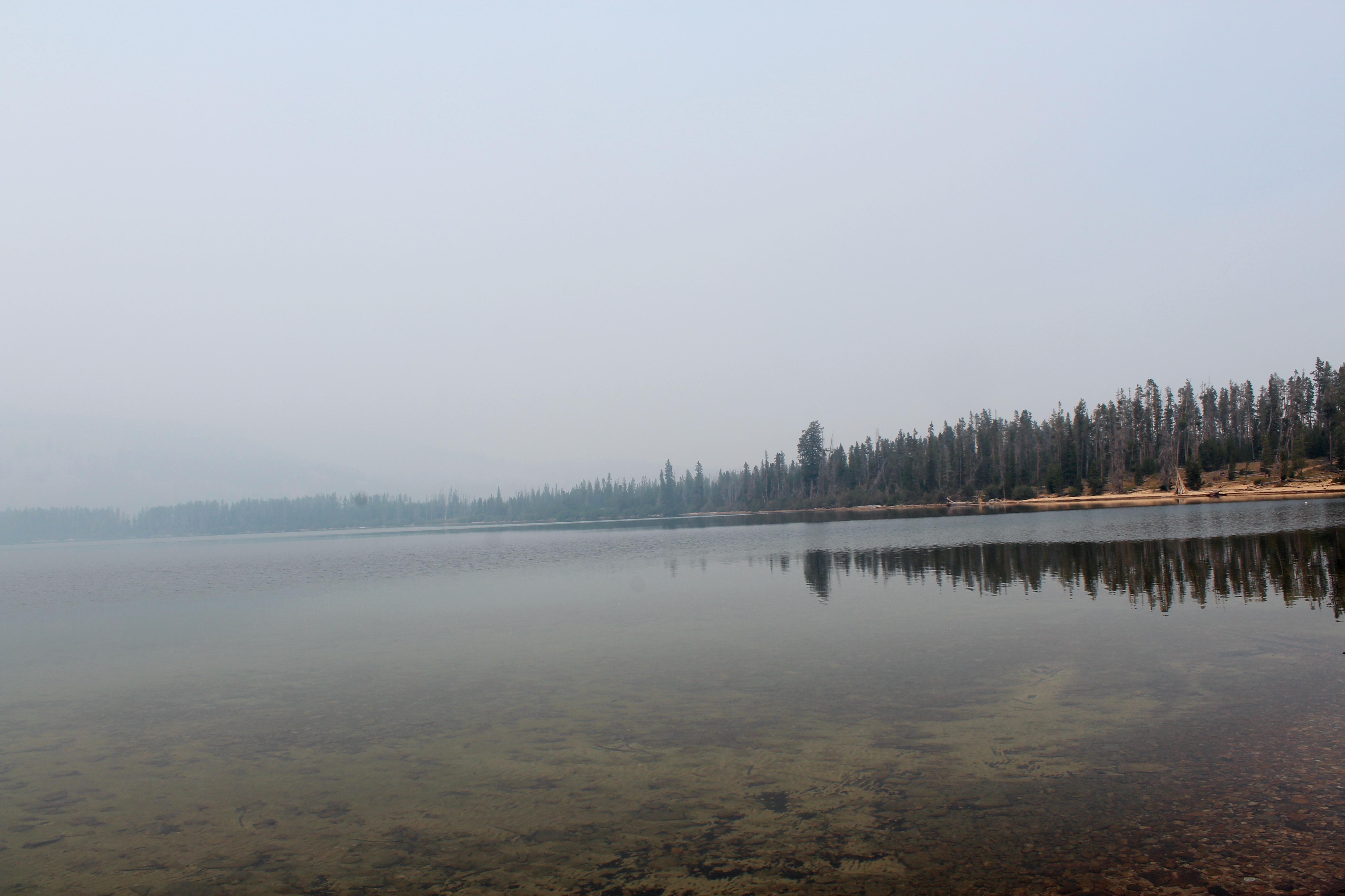 alturas lake and smoky sky, 9/12