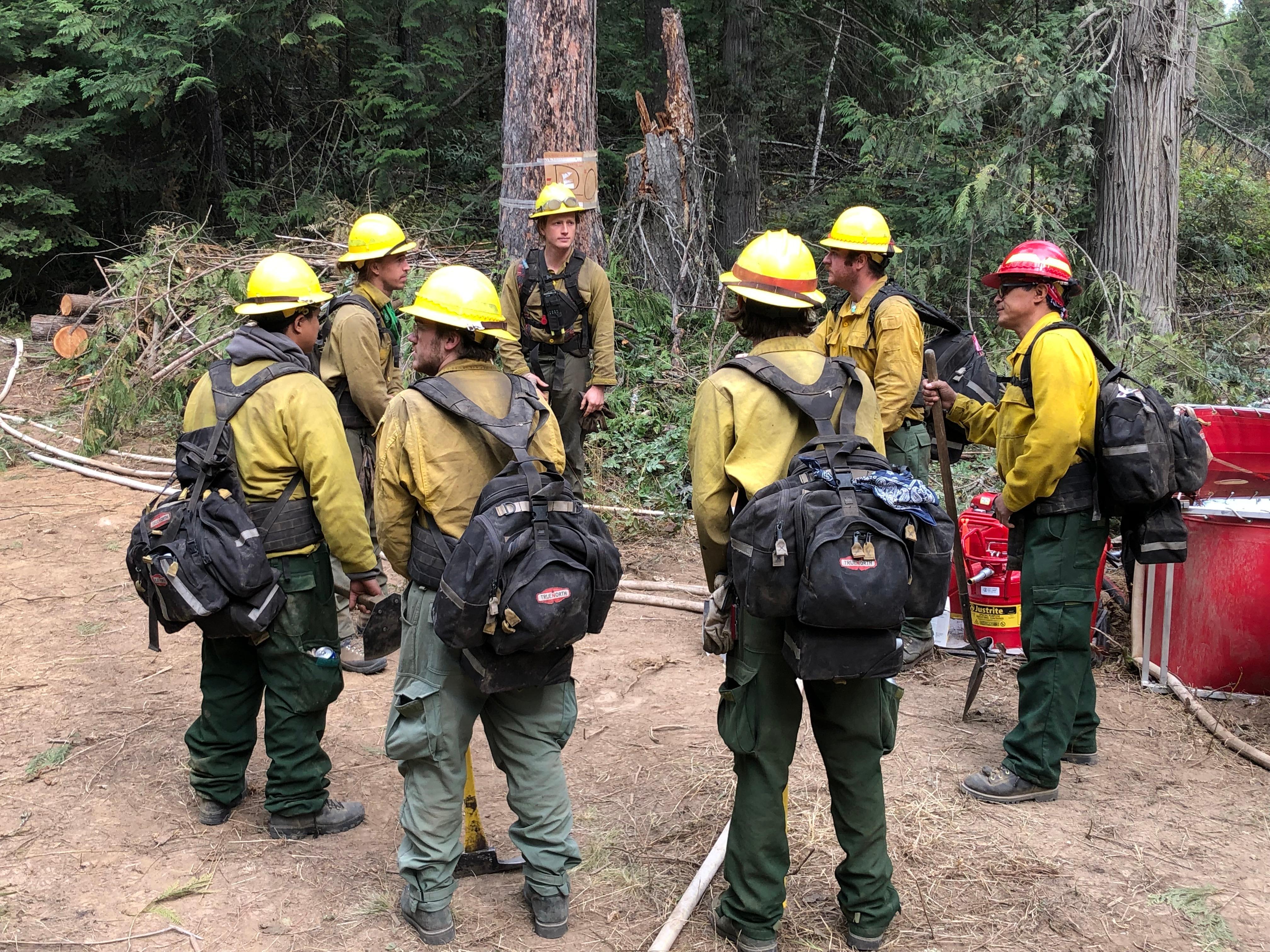 Crews meet before the days work to discuss plans, reinforce safety protocols, and prep for the days work. 