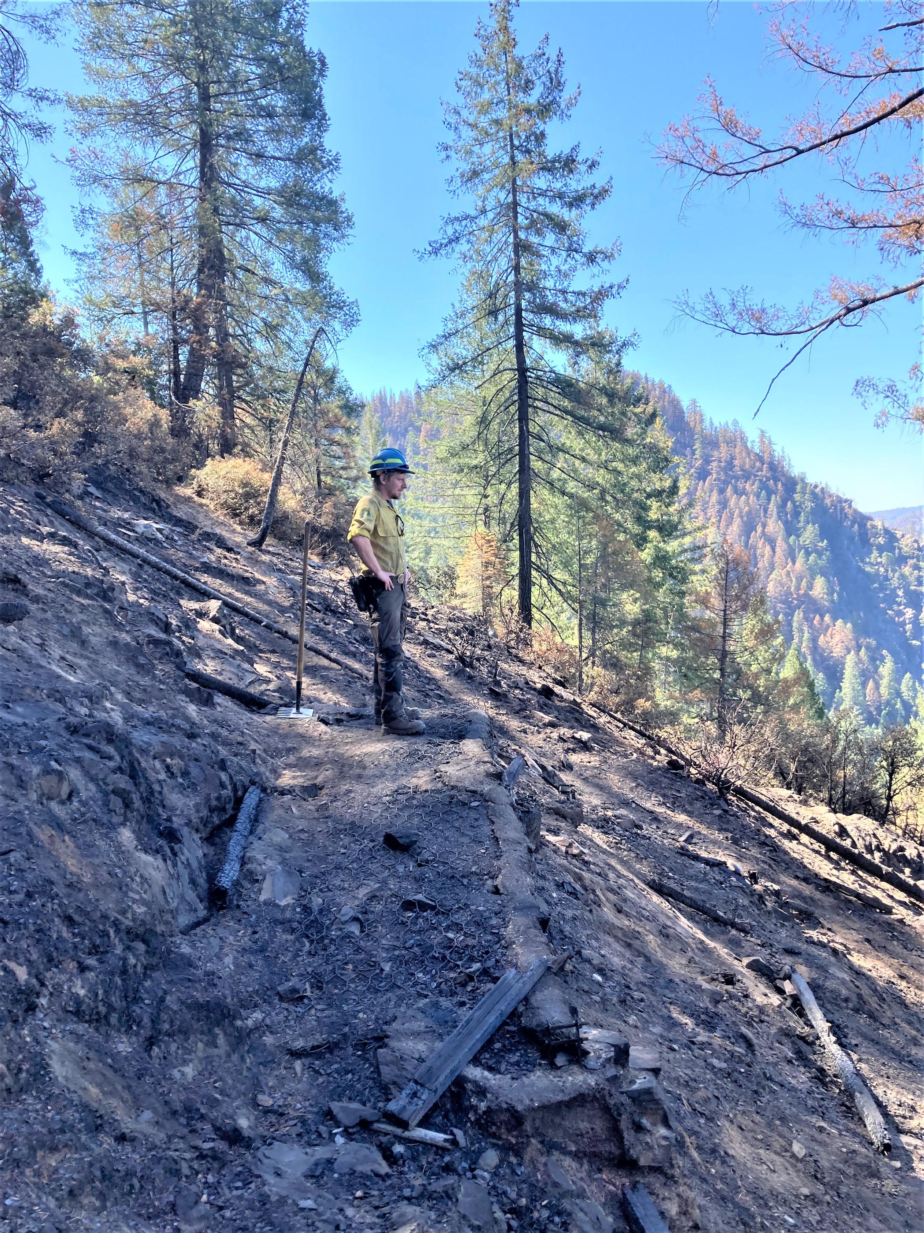 Image showing the Grouse Falls Overlook that burned in Mosquito Fire