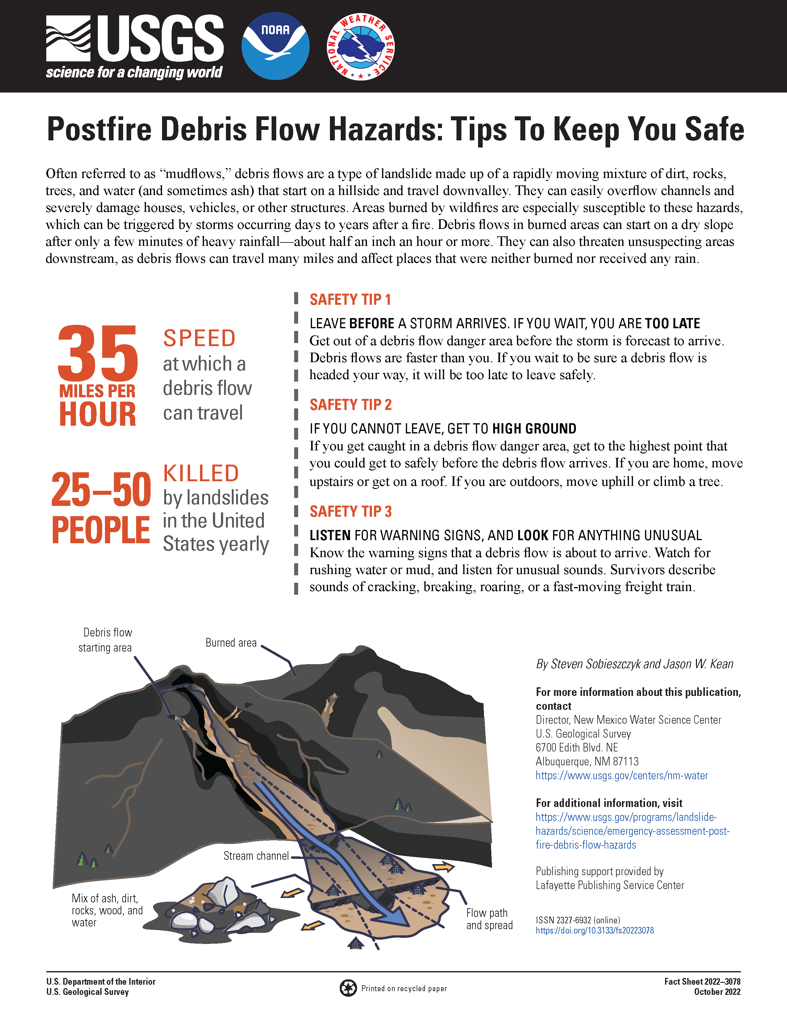 Postfire Debris Flow Hazards: Tips to Keep You Safe