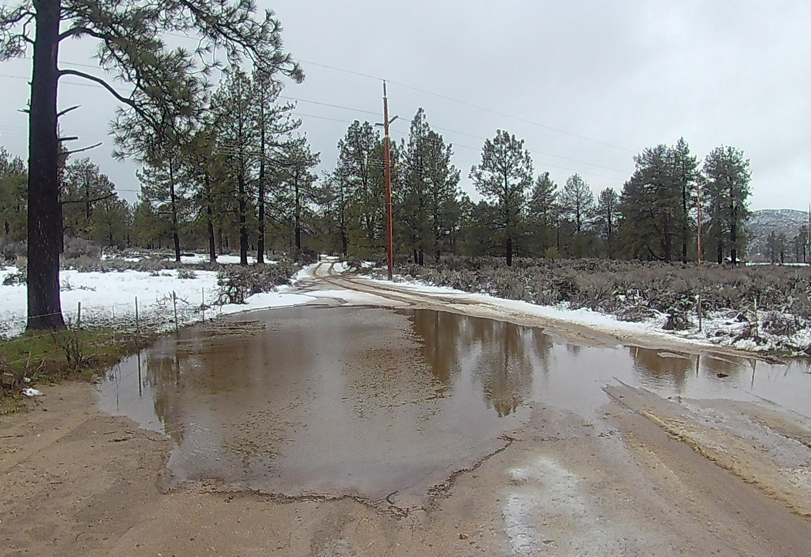 Little Thomas Road flooded and not accessible 4/5/23.