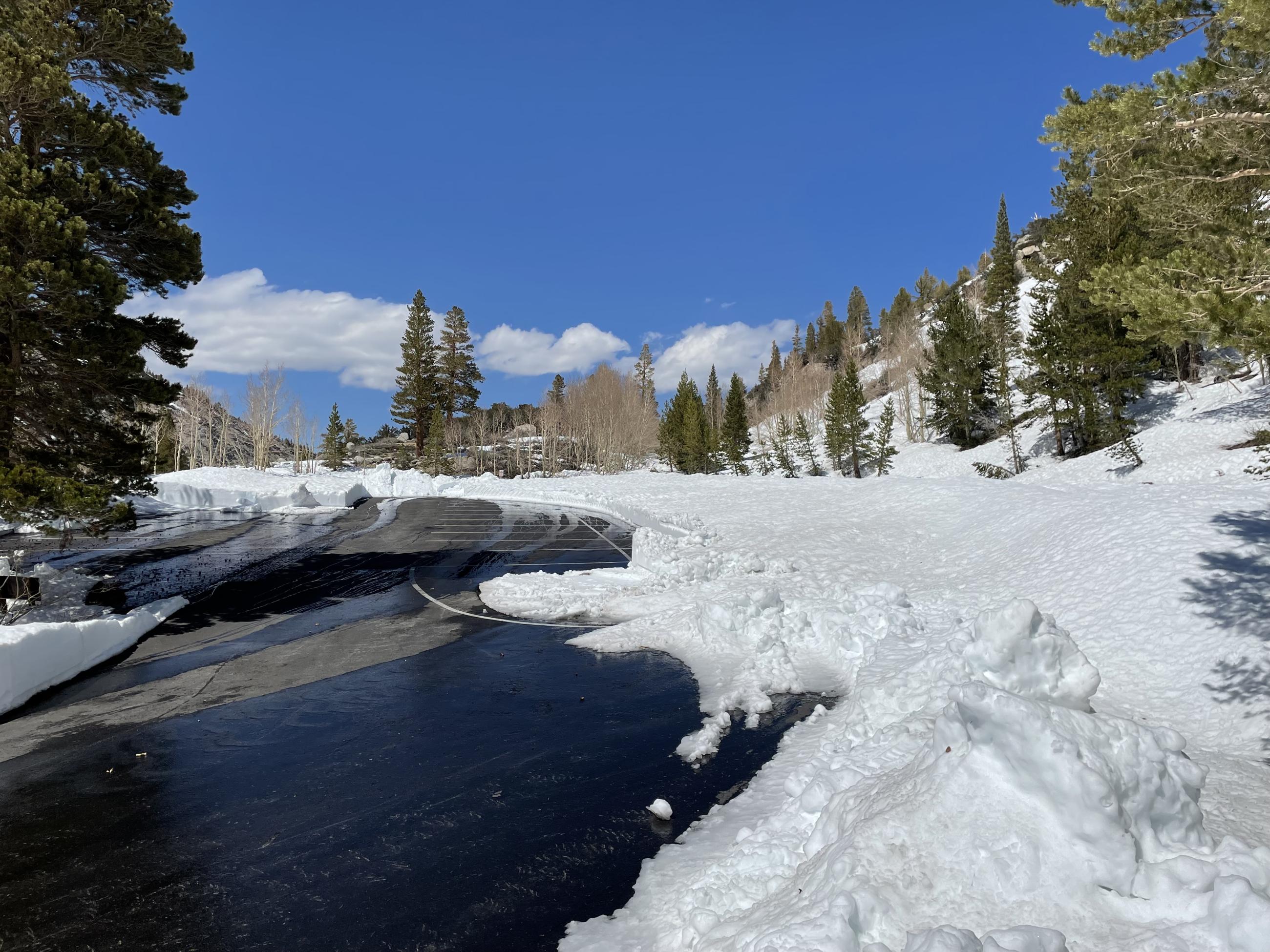 Image showing May 27, 2023, conditions for South Lake Road to Parchers Resort-Photo 2