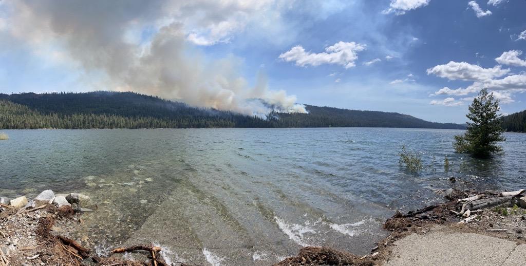 View of RX plume from west side of French Meadows Reservoire