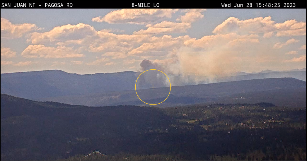 Chris Mountain Fire from a distance