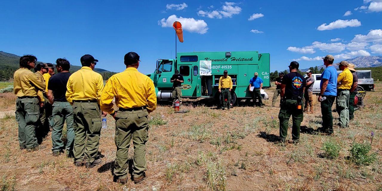 Briefing on the operations of the Thomas Mountain Prescribed Burn.