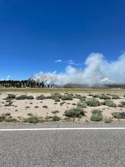 Cowtrack fire seen from 120 East