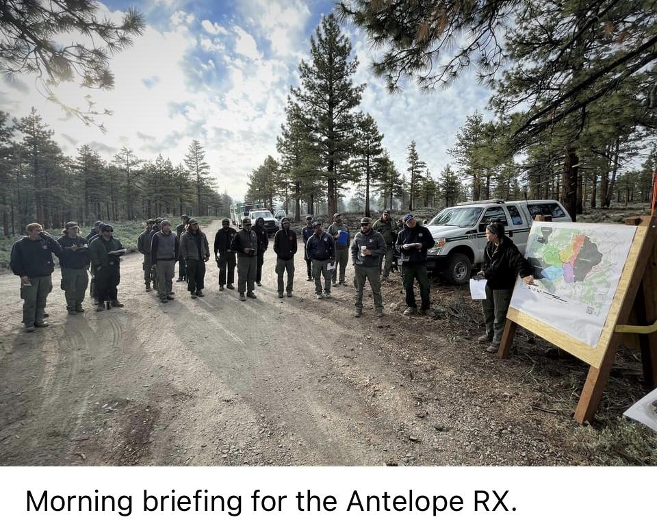 Image showing a Morning briefing for the Antelope RX crew