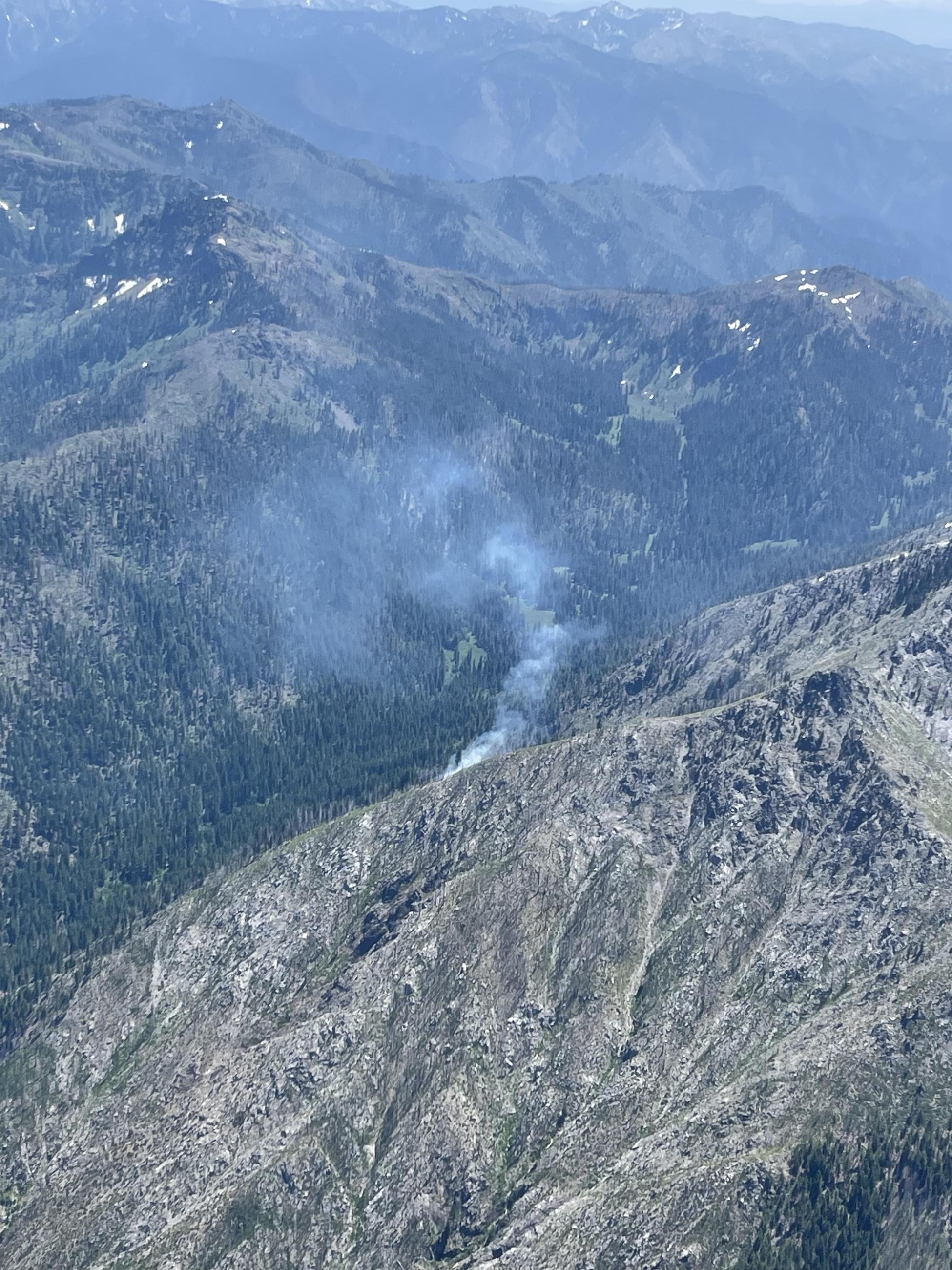 Marble Fire as seen by air attack on July 1.