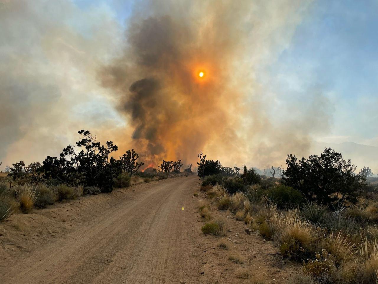 Smoke visible from the York Fire on 7-28-23.