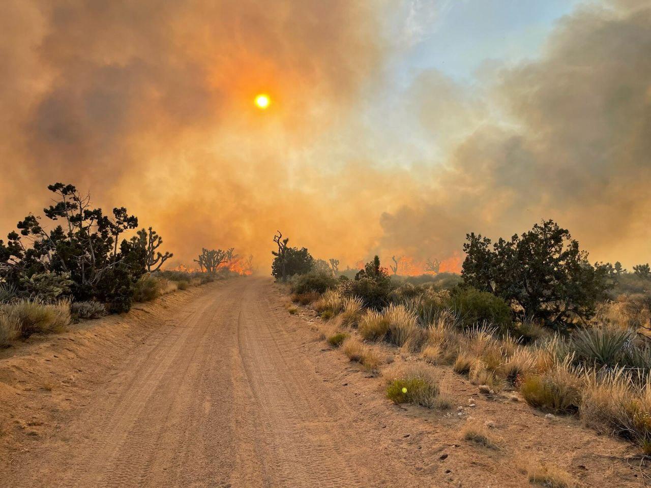 Smoke visible from the York Fire on 7-28-23.