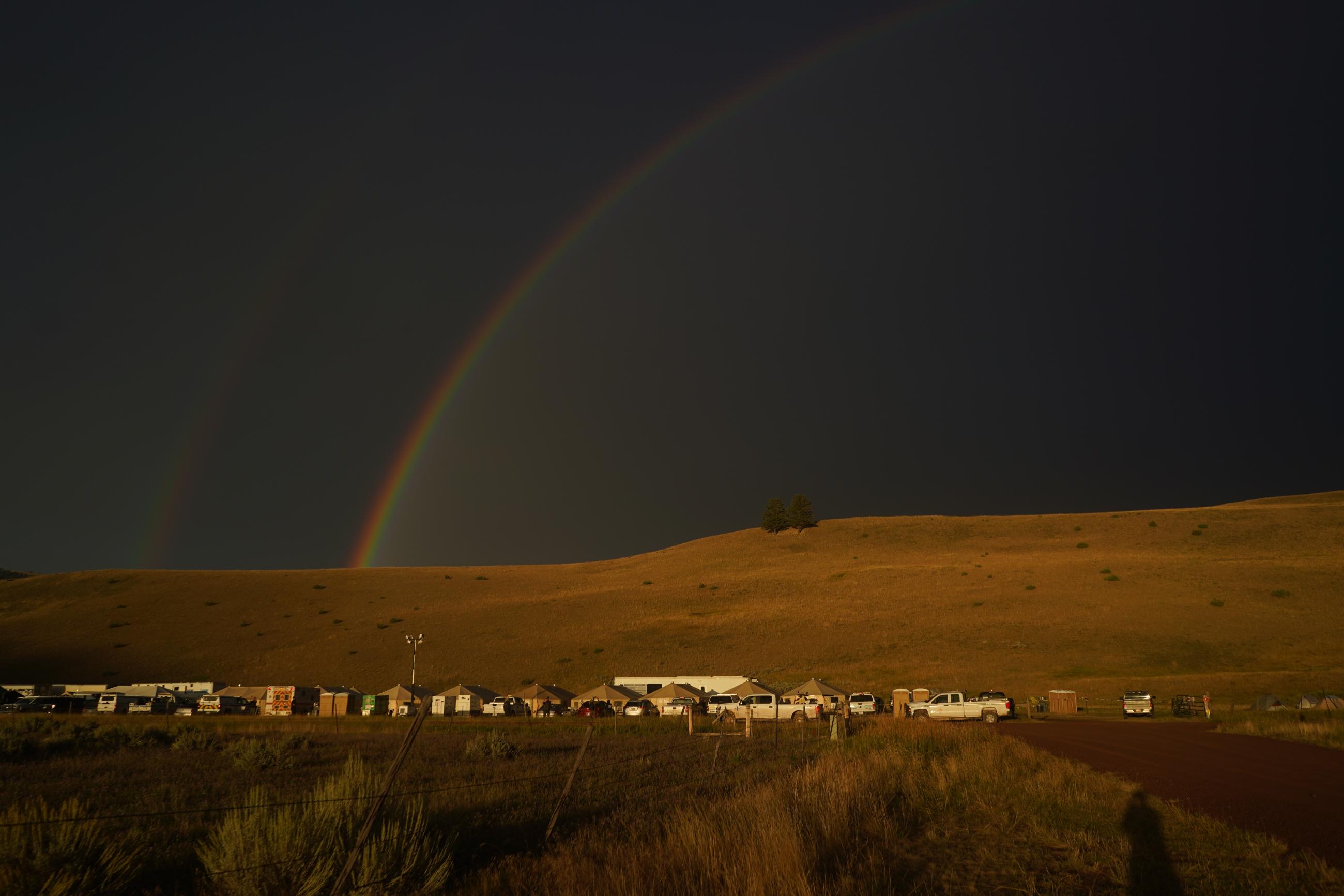 Evening Rainbow over ICP on August 25, 2023. Photo by Fabio Andrean